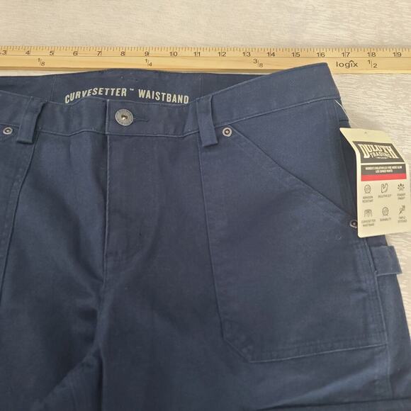 Duluth Women’s DuluthFlex Fire Hose Slim Leg Cargo Pant Navy work wear Utility - Picture 10 of 16